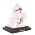 VOILA White Color Lord Pawan Putra Hanuman Ji Car Dashboard Idol Poly Marble Size 10x8x6